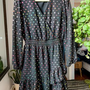 INC Rainbow Jacquard Mini Dress